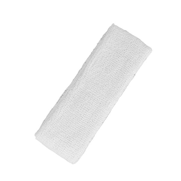 Svedabsorberende fitness pandebånd Elastisk polyester bomuld pandebånd til Sports RunningWhite