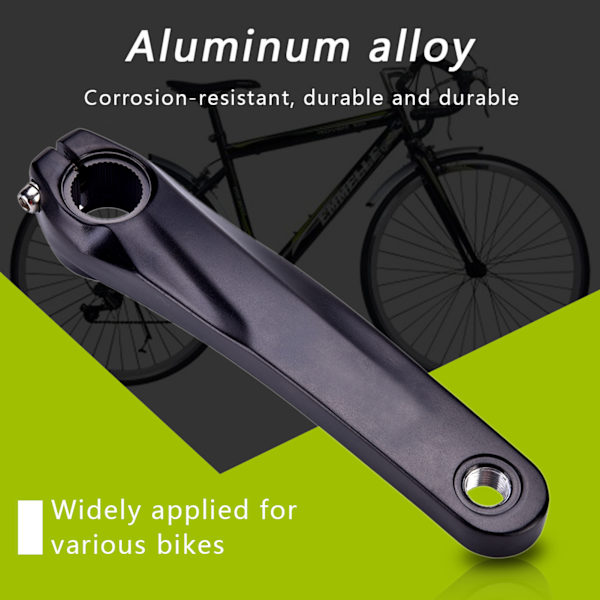 Aluminiumslegering cykel cykel venstre håndsvingarm til 590 610 SLX XT XTR kranksæt (sort)