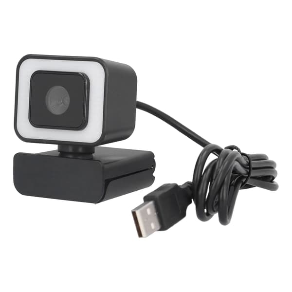 USB-webbkamera 1080p 30fps 360° rotation HD USB-kamera med mikrofon för PC-dator/laptop/stationär dator