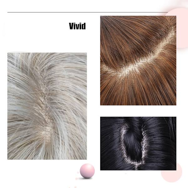 Rak peruk Axellängd Gradvis blandad färg Highlight Bob Wig Kort falskt hår för kvinnor Daglig användning
