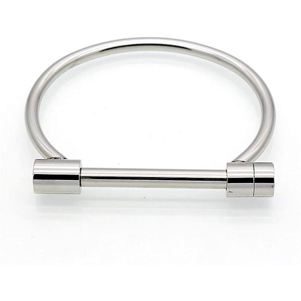 Rustfrit stål D Form Bar Skrue Sjakkel Hestesko Nyhed Mode Armbånd Smykker Armring