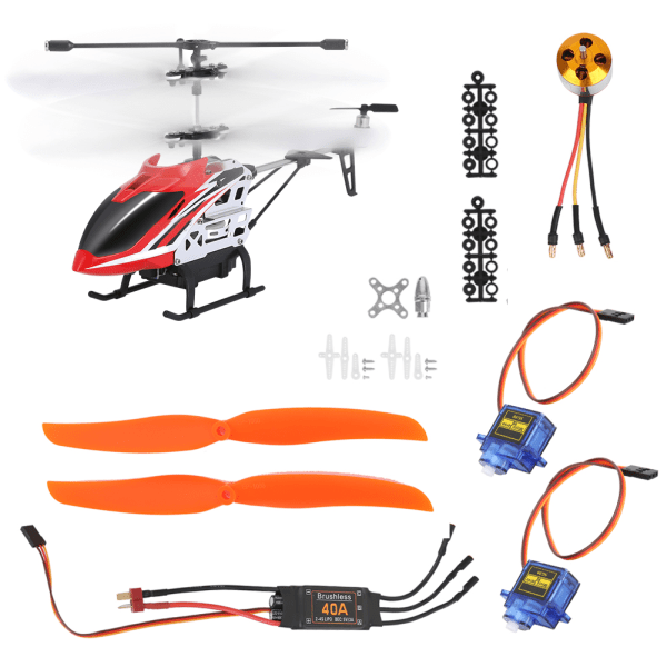A2212 1000KV Borstlös Motor 40A ESC SG90 9G Mikro Servo 1060 Propeller för RC-plan (1000KV Motor 40A ESC 9G Servo 1060 Propeller )