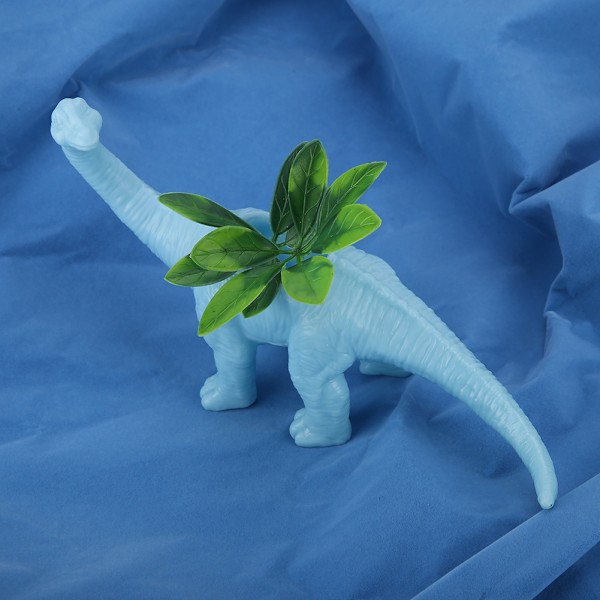 Dinosaur Dyre Blomsterpotte Kaktus Sukkulent Plantepotte Hagedekorasjon (Lyseblå)
