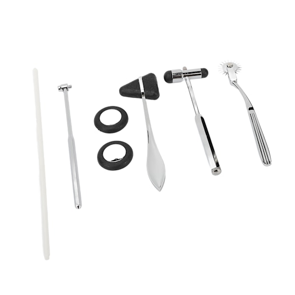 5 st neurologiska hammare medicinska set med pinwheel zinklegering diagnostisk set