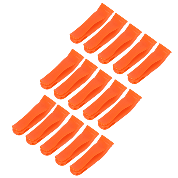 15 st PP-plast stark orange utomhus nödöverlevnad varning säkerhet räddningssport lekplats snabb visselpipa