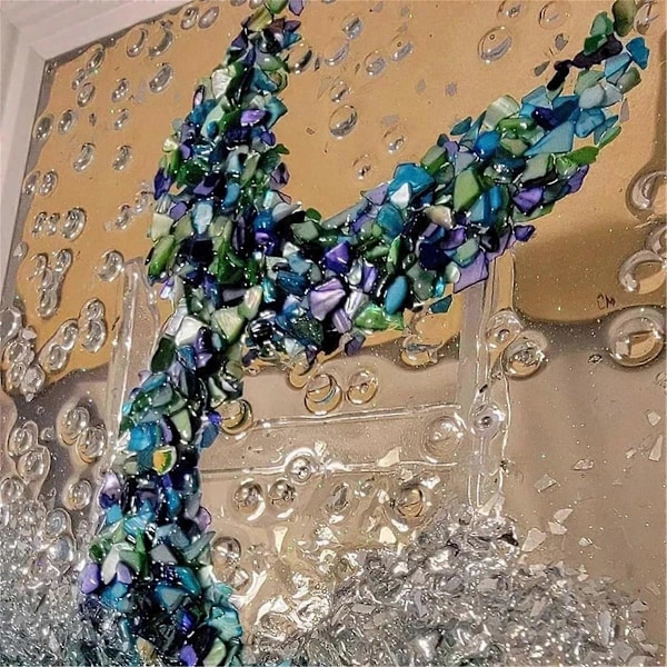 Ocean Glass Art Set, sopii aikuisten tee-se-itse-kokoonpanoon, Fishtail