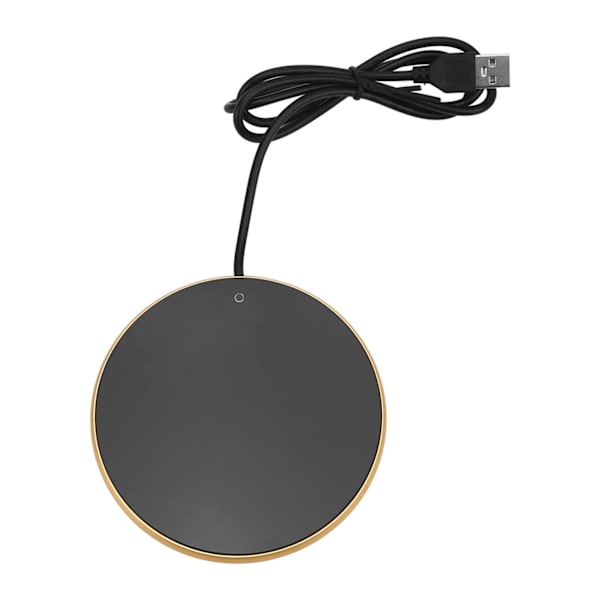 Kaffekrusvarmer 55°C Konstant temperatur 3 niveauer Lille lys Smart USB stearinlysvarmer til hjemmekontor Traveling Gold