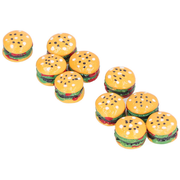 Miniatyrmat Leksak Burger Modell Barn Hamburgare Leksaker 1/12 Dockhus Tillbehör för Barn 3 År +