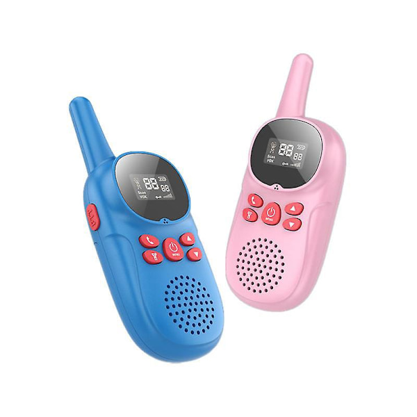 Laddningsbara Walkie Talkies med Lång Räckvidd för Barn 3-pack Bärbara 2-vägsradio med USB-laddare Perfekt för Camping och Utomhusspel