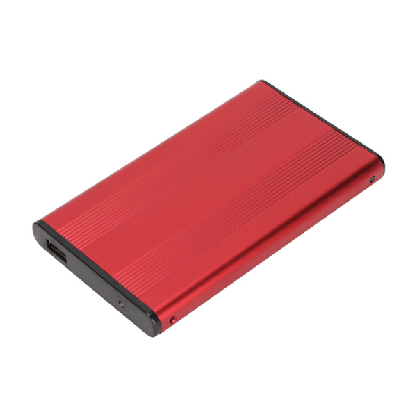 HDD-hölje 2,5 tum 2 TB Kapacitet 480 Mbps överföringshastighet aluminiumlegering med USB2.0-överföring för Windows för VistaRed