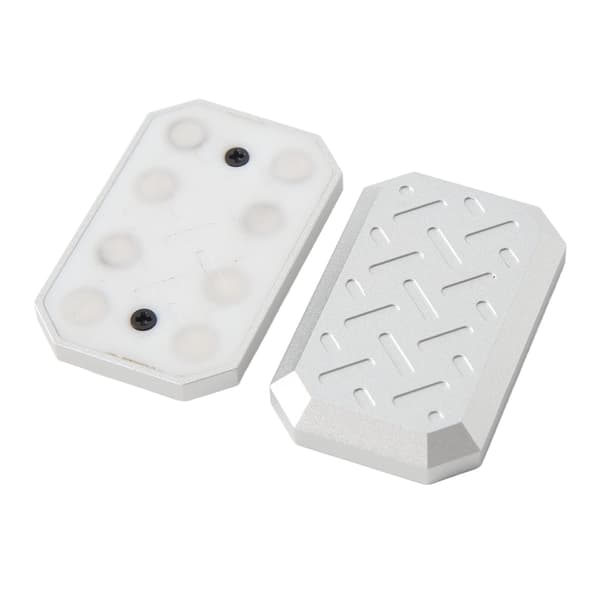 Push Slider Card Legetøj Tekstureret Mønster Angstlindring Aluminiumlegering Slider Sensorisk Legetøj til ADHD med PU Lædertaske