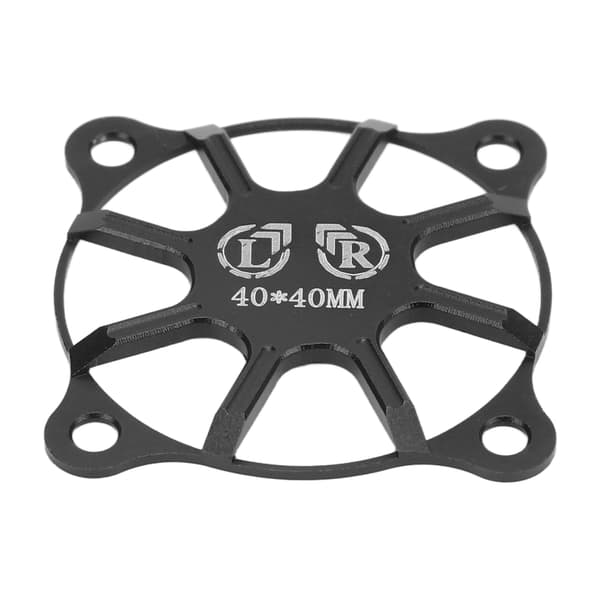 RC køleblæserdæksel 40x40mm aluminiumslegering beskyttende tilbehørsdel til motor sort