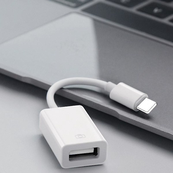 USB-adapter 2-pack Typ A hane till hona Adapter Kompatibel med Olika Enheter Vit