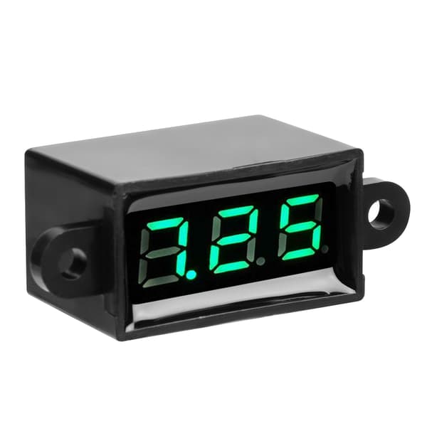 Digital Voltmeter 0.28 tum Två Trådar DC 3.0-30V LED Display Spänningsmätare Vattentät (Grön)