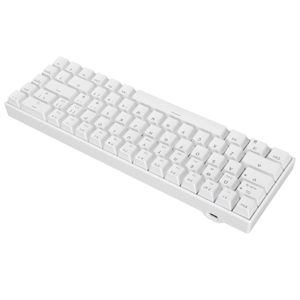 Mekaninen näppäimistö 68 näppäintä 3 tilaa Langaton 2.4G Type C Langallinen RGB Mekaninen näppäimistö Windowsille Androidille Ruskea kytkin