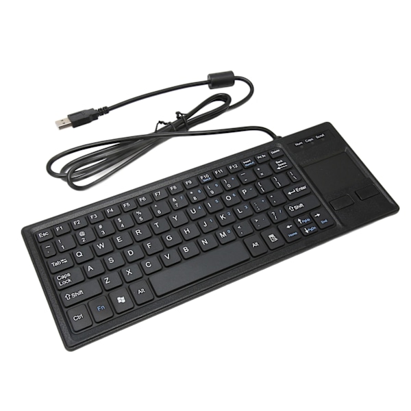 K 800 tastatur med touchpad kablet ultra tynd mini kompakt touch tastatur med HUB-funktion