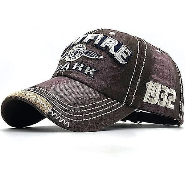 Retro åndbar baseballkasket - Unisex, justerbar, ren bomuld