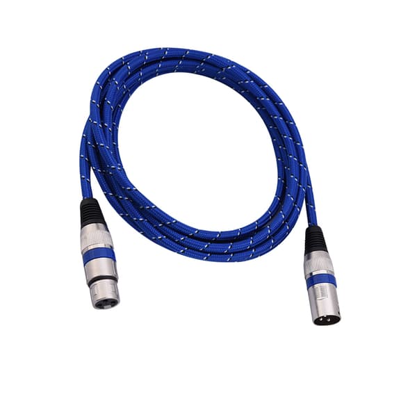 XLR Hann til Hunn Plugg Balansert 3-pinners Mikrofon MIC Lydkabel 3 meter