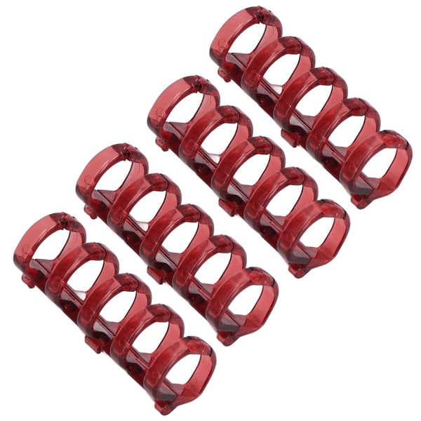 20 stk. indbindingsringe Segmenteret design holder 60 ark 11 mm indbindings tykkelse kontorartikler rød