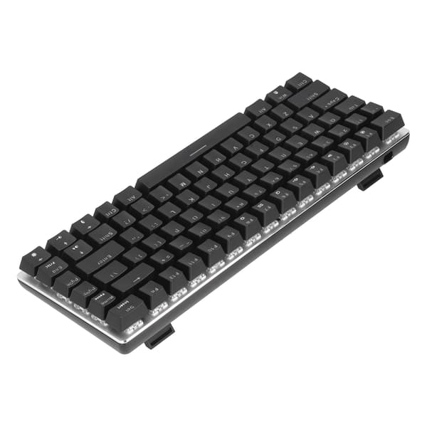 Mekanisk gamingtastatur AK33 Blå Switch 5-leder ledning 82 taster Sølv Sort RGB Edition Computerudstyr Blå Switch