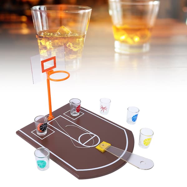 Akryl Bordsbasket Drickspel Mini Innovativt Brädspel för Barfest Underhållning