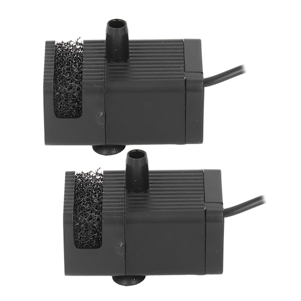 2 kpl Mini-vesipumppu Hiljainen Harjaton DC 5V Suodatin Kierto Pieni Imu Pumppu Akvaarioon