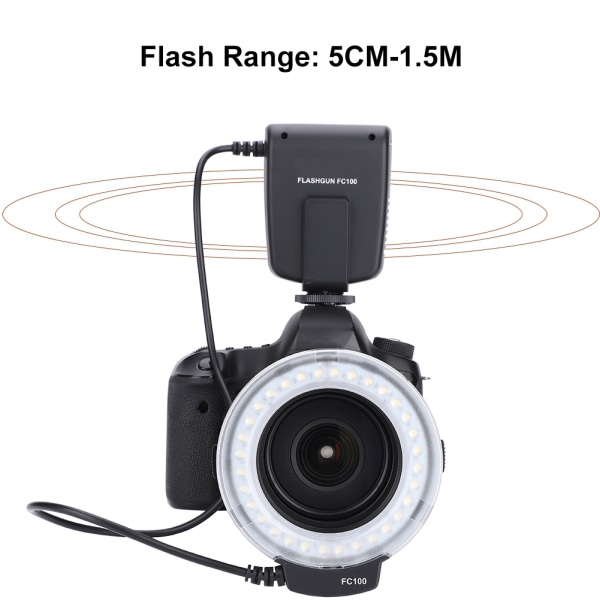 Universal LED-ringblixt - Portable Photo Fill Light Kit