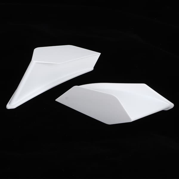 Motorcykel Aerodynamiska Winglets Spoiler Vinge Universal Modifieringstillbehör Vit