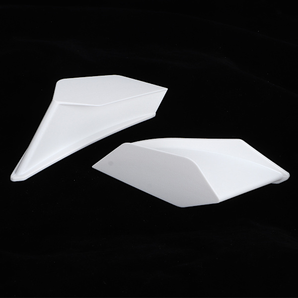 Motorcykel Aerodynamiska Winglets Spoiler Vinge Universell Modifieringstillbehör Vit