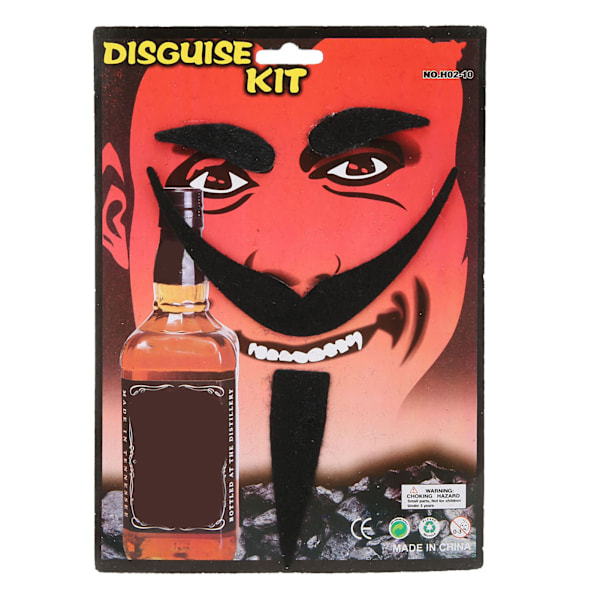 Falske Mustasjer Sett Myk Lint Skjegg Øyenbryn Selvklistrende Halloween Cosplay Tilbehør