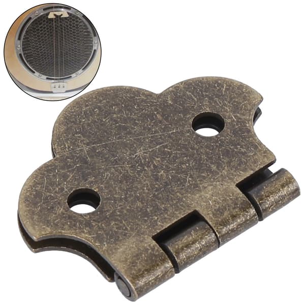 Metall Gitarr Stall Musikinstrument Verktyg Brons Lättvikt för 3-Strängars Cigar Box Gitarrer