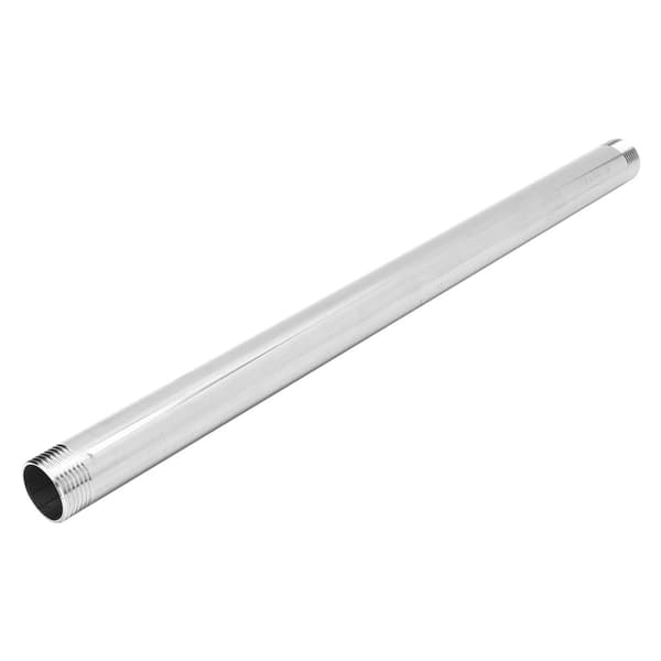 Rustfrit stål han gevindrør nippel adapter fittings VVS-system tilbehør 50cmG1 han gevind forlængerstang 50cm