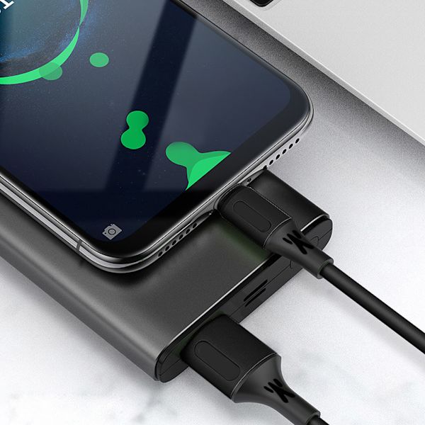 Laddningssladd för mobiltelefon Svart Silikon Flexibel 1,2m Snabbladdning Stabil USB laddarkabel för IOS Transformer Smart Phone