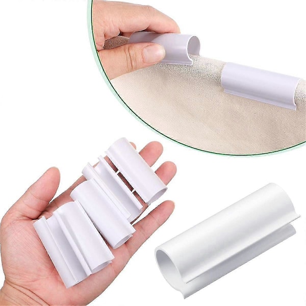 32 stk. Snap Clamp kompatibel med PVC-rør Drivhuse, Rækkebetræk, Poolovertræksclips, Læskure, Fuglebeskyttelse (kompatibel med 1/2 tomme PVC-rør)
