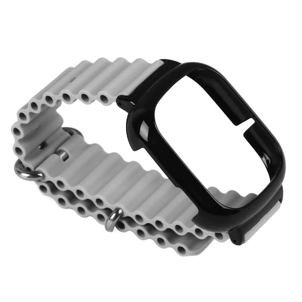 Ur silikonerem med indbygget PC-etui, moderigtigt justerbart armbånd til Honor 4 Grå