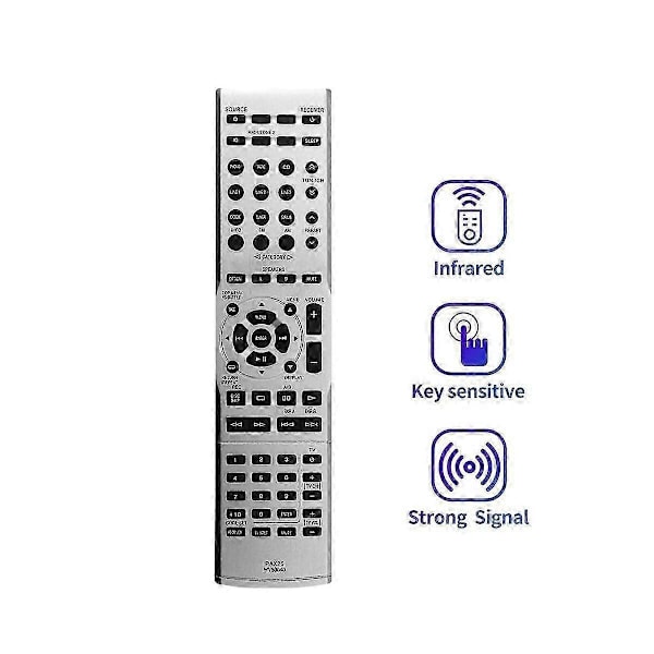 RAX25 WV50040 Ersättningsfjärrkontroll kompatibel med Audio Receiver R-S500 R-S700 R-S500BL R-S700BL RS500 RS700