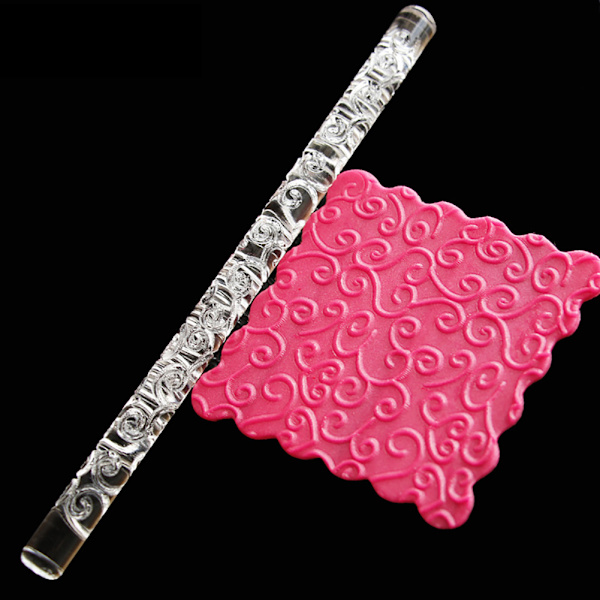 Høj kvalitet akryl kagerulle kagerulle fondant plasticine rulle DIY kage 19#