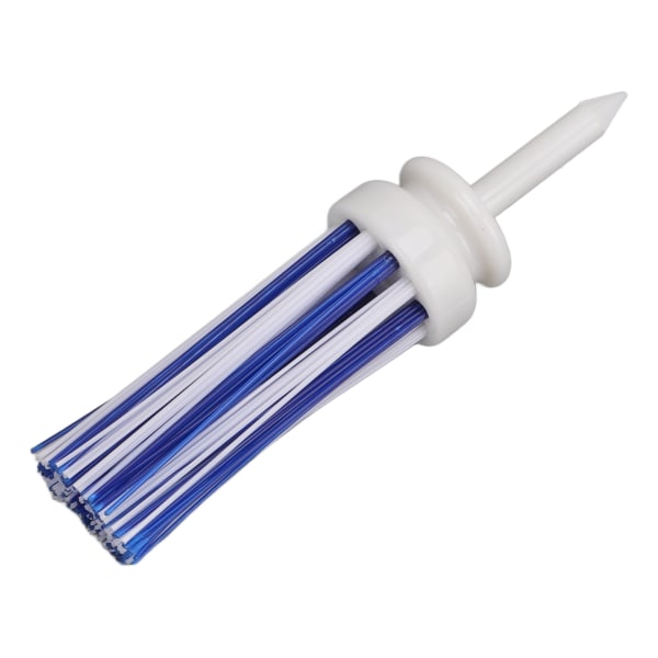 Golf Tees Plast Lång Boll Bas Låg Friktion Borste Stöd Tee för Lång Distans Träning(83mmVit och Blå )