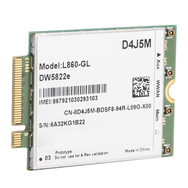 Trådløst netværkskort Wifi WWAN-modul til Dell Adapter L860-GL DW5822e D4J5M 4G