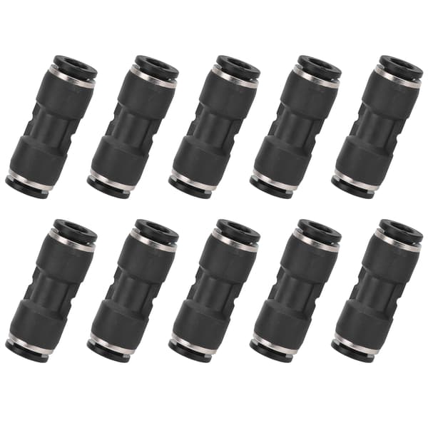 10 stk. pneumatiske konnektorer lige push-rørfittings luftkompressor tilbehør 6 mm