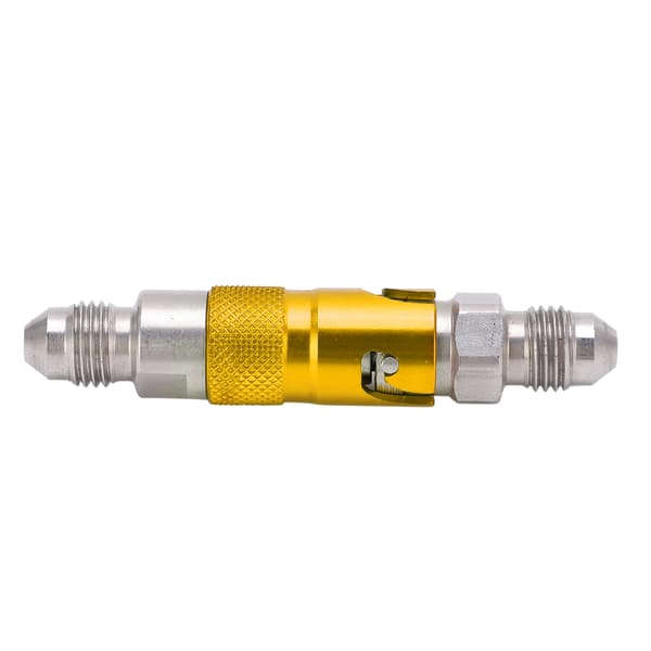 Motorcykel Bremse Slange Væske Hurtigkobling Adapter Rustfrit Stål Universal Gul