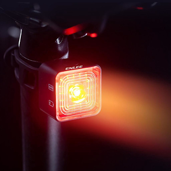 3 x Cykellygte Forbremselygte USB Genopladelig til Cykel E105R bag