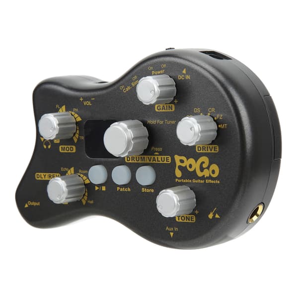Gitar Multi Effekter Prosessor Effektpedal POGO Delay Reverb Distortion Instrument Tilbehør EU-plugg 100-240V