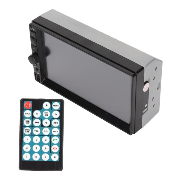 7in Bil Audio Receiver Double Din Stereo MP5 Afspiller Touch Screen Bluetooth Håndfri Bakkamera Support