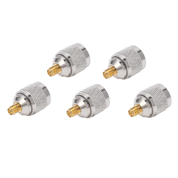 5 stk RF koaksialkabeladapter N hann til SMA koaksiallinjekontakt tilbehørssett