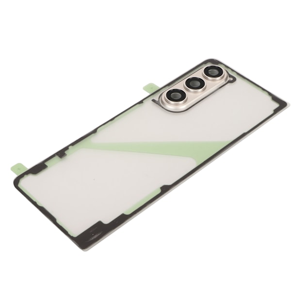 Bakre glasersättning för Galaxy Z Fold 5 5G F946 Transparent telefon bakpanel hölje med kameralins telefonställ reparationsverktygssats silver