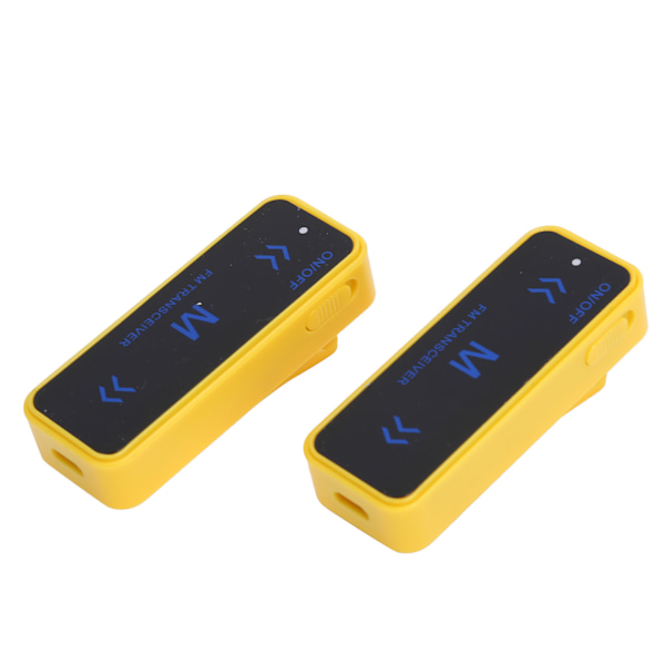 Lasten kannettavat walkie-talkie-laitteet, pitkän kantaman 2-suuntaiset radiot, walkie-talkie-lelut, joissa on lanyardi, keltainen