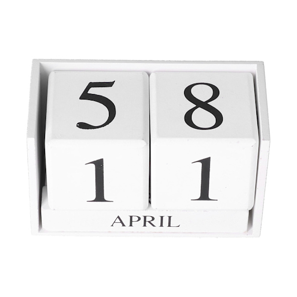 Tretre evigvarende kalender elegant praktisk retro stil miljøvennlig skrivebordskalenderblokker for hjemmekontor