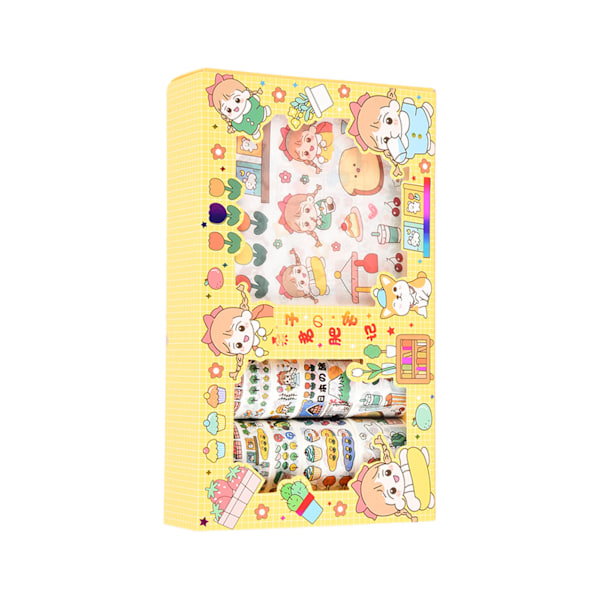 Washi-teippi DIY-koristelu Toistuvasti liimaa Ei jätä jälkiä Ei leikkausta Washi-teippisarja83195 Fat Curtilage