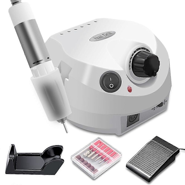Professionel Elektrisk Neglefilmaskine 35000 RPM Slibesæt til Manicure og Pedicure Negletørrer DMJ-202C-WH us